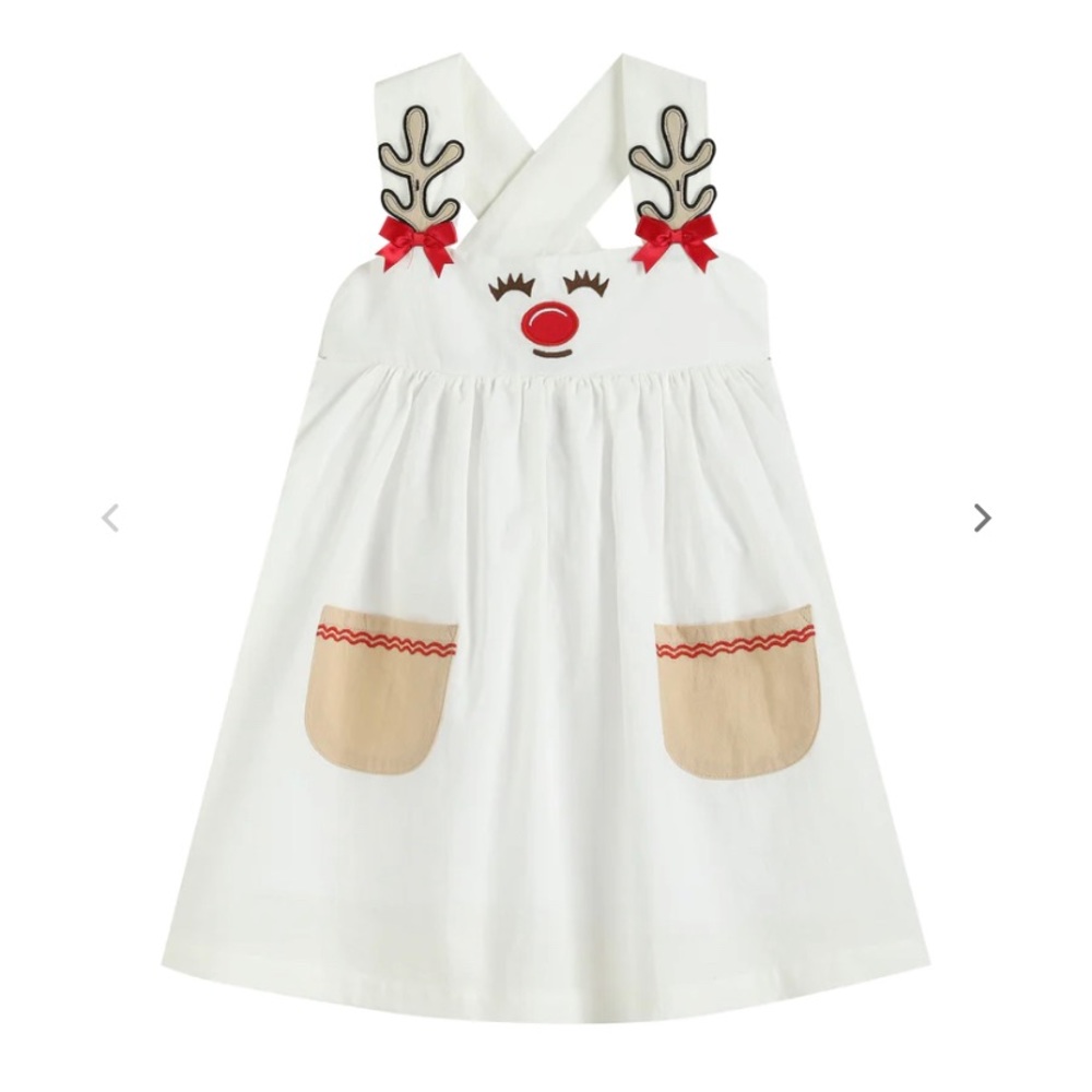 Lil Cactus Reindeer Jumper with Pockets - 5Y